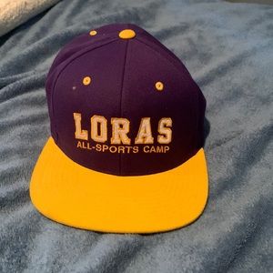 Loras Sports camp flat rim hat